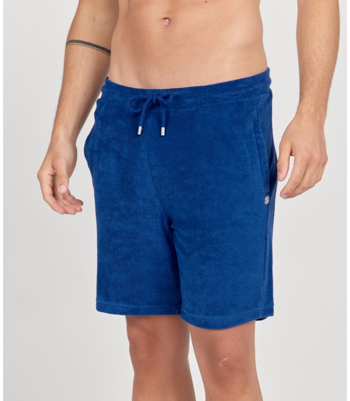 NOAH - Short jogging éponge indigo