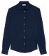 STUART - Thin jersey cotton shirt, ink blue