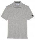 WESTON - Camisa polo cinza de algodão jersey