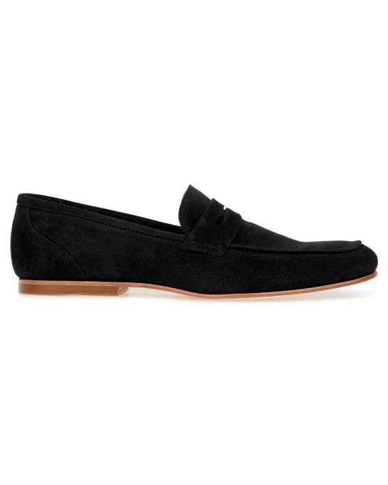 MONZA - Nubuck loafers, dark grey