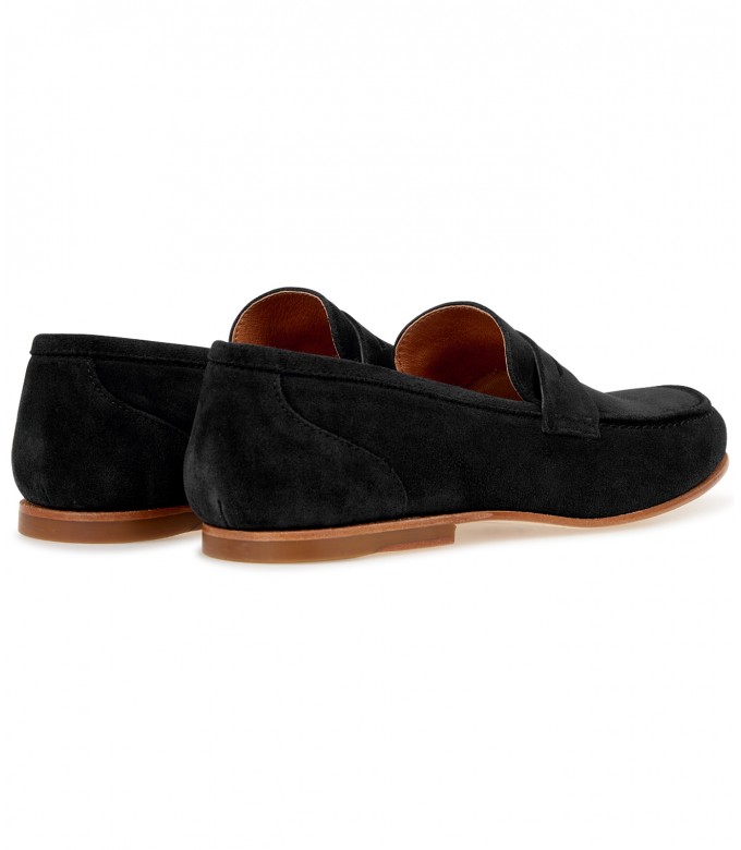 MONZA - Nubuck loafers, dark grey