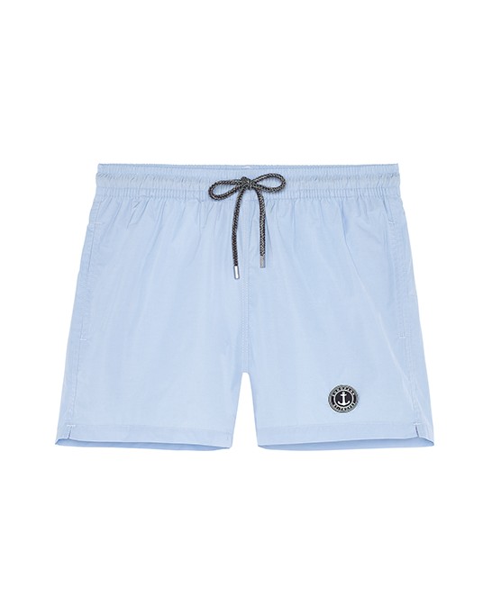 SOFT - Plain color slim fit swimshorts, sky blue