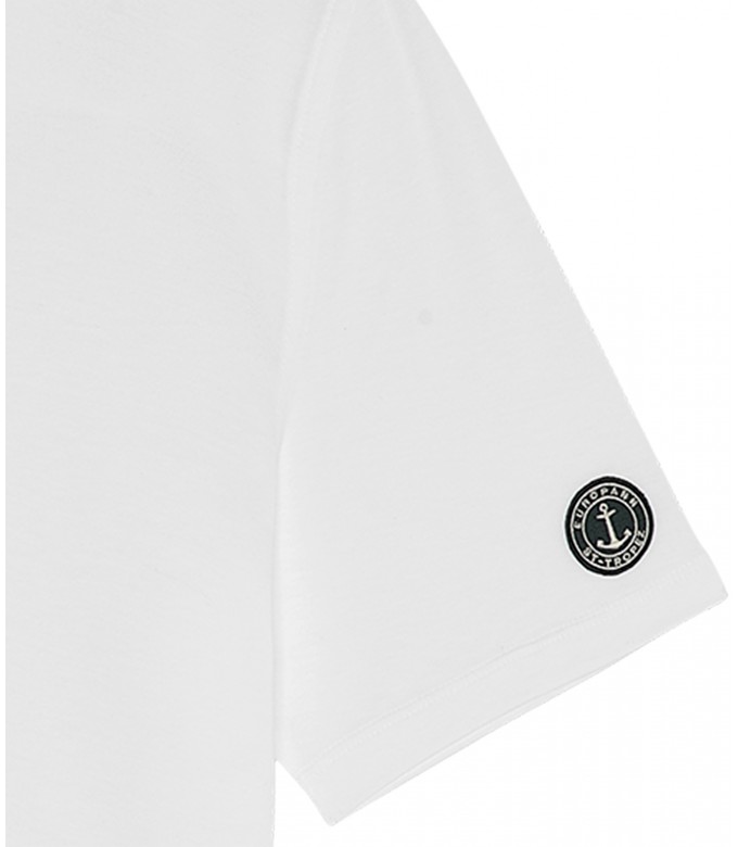 WESTON - Cotton jersey polo shirt, white