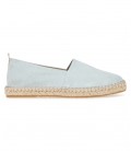 PALMA - Espadrilles aus himmelblauem Kalbsvelours