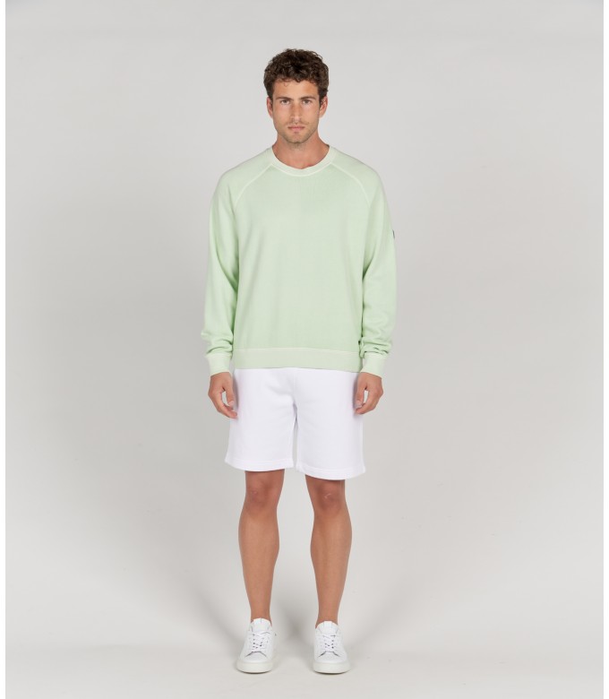 JOSH - Short en molleton blanc