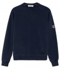 JULIAN - Marineblaues Sweatshirt aus Molton