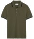 TAMPA - Khaki stretch piqué polo shirt