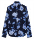 ELIAS - Cornflower flower print linen shirt