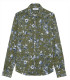 EAST -Flower print linen men's shirt