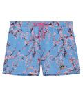 THEO Badeshorts bedruckt mit japanischem Blumenmuster ocean