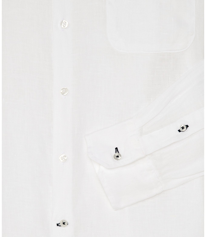 DIVA - Camicia casual in lino bianco 