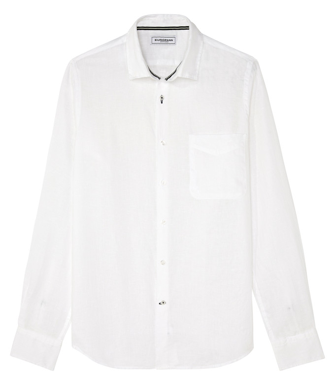 DIVA - Camicia casual in lino bianco 