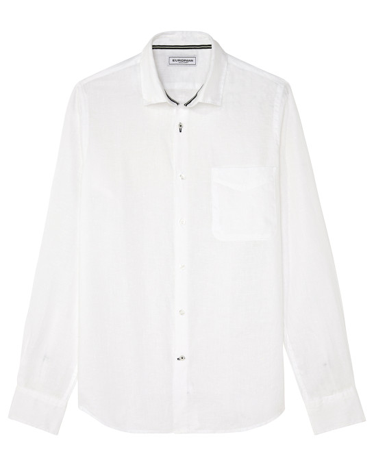 DIVA - Camicia casual in lino bianco 