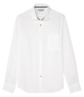 DIVA - Camisa de lino blanca lisa