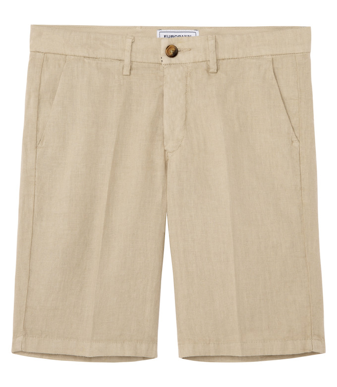 COLORADO - Casual linen bermudas, beige