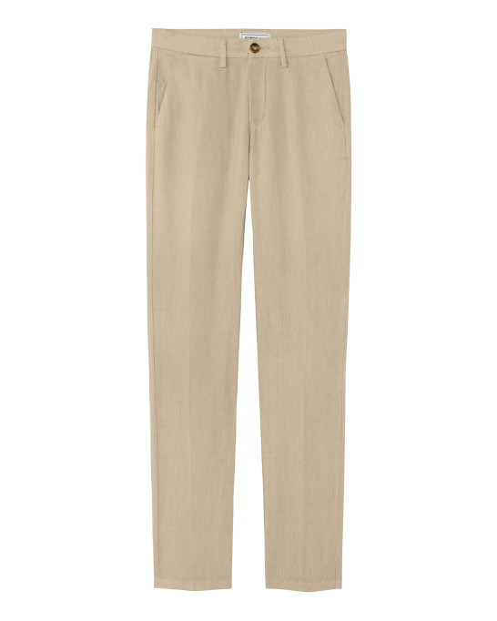 DYLAN - Casual linen pants, ocean blue