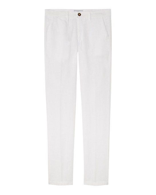 DYLAN - Casual linen pants, white