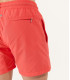 SOFT - short de baño liso, slim fit, coral