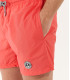 SOFT - short de baño liso, slim fit, coral