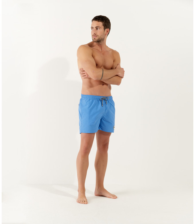 SOFT - Shorts de baño lisos, océano