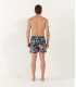 SUMMER - Short de bain imprimé peinture de St Tropez bleu marine