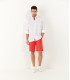 TEXAS - Slim fit Chino Bermudas, red 