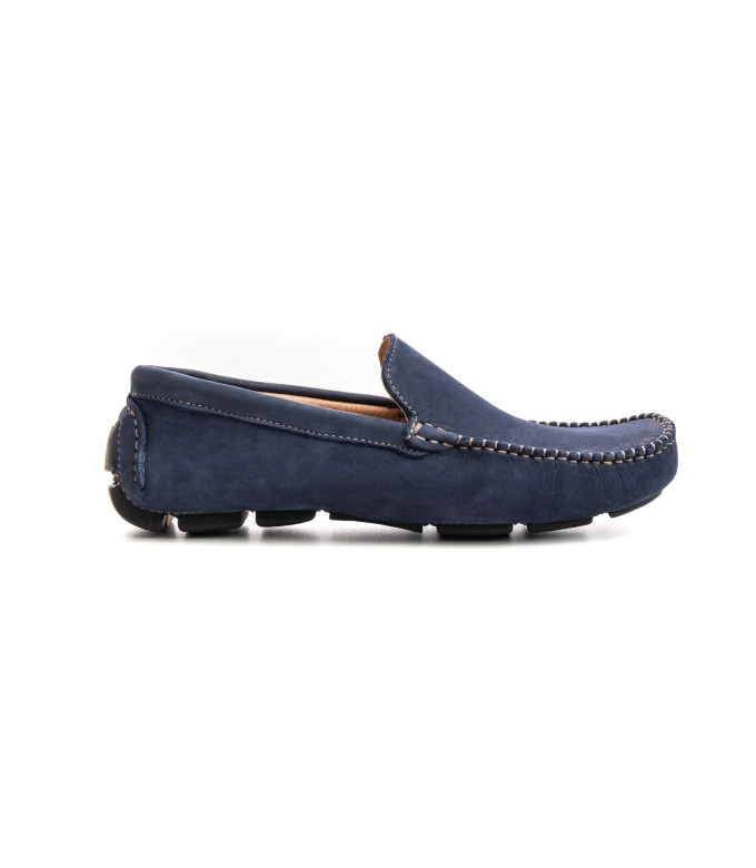 MONZA - Nubuck loafers, navy