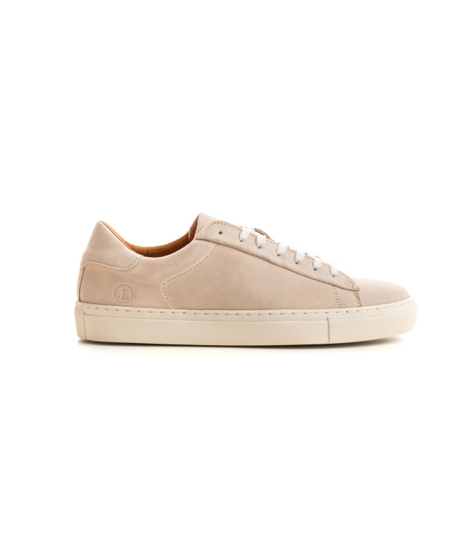 SUMMIT- Baskets basses en cuir nubuck beige