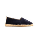 PALMA - Espadrillas in pelle crosta blu navy