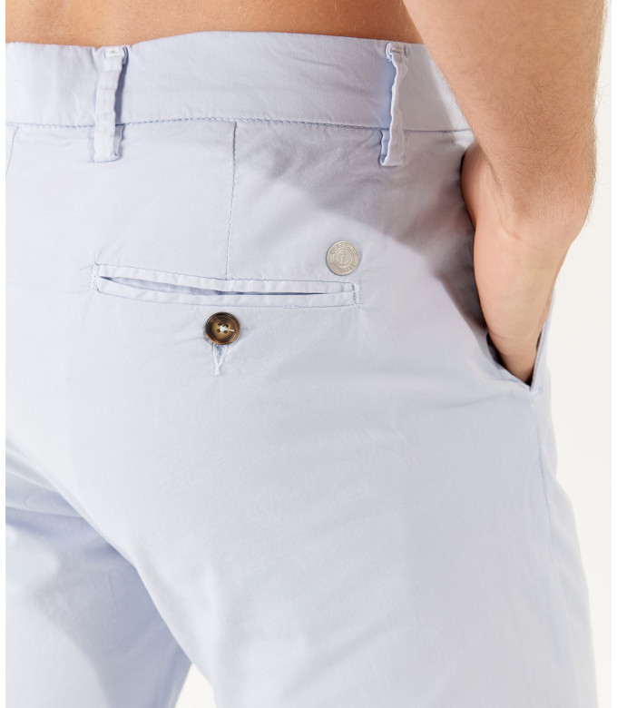 FLASH - Pantalón chino slim-fit, cielo