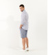 TURNER - Slim fit linen-blend bermudas, navy