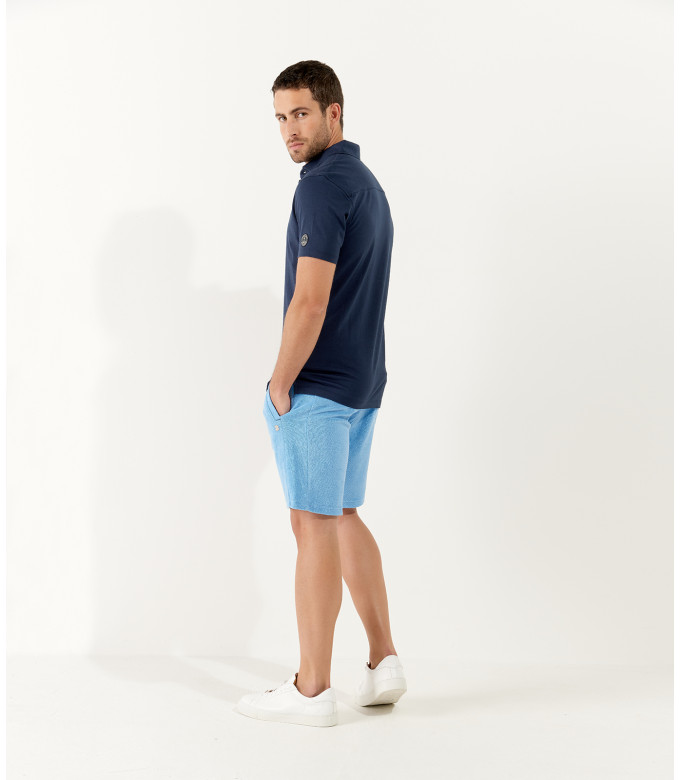 WHITE SPONGE JOGGING SHORTS NOAH