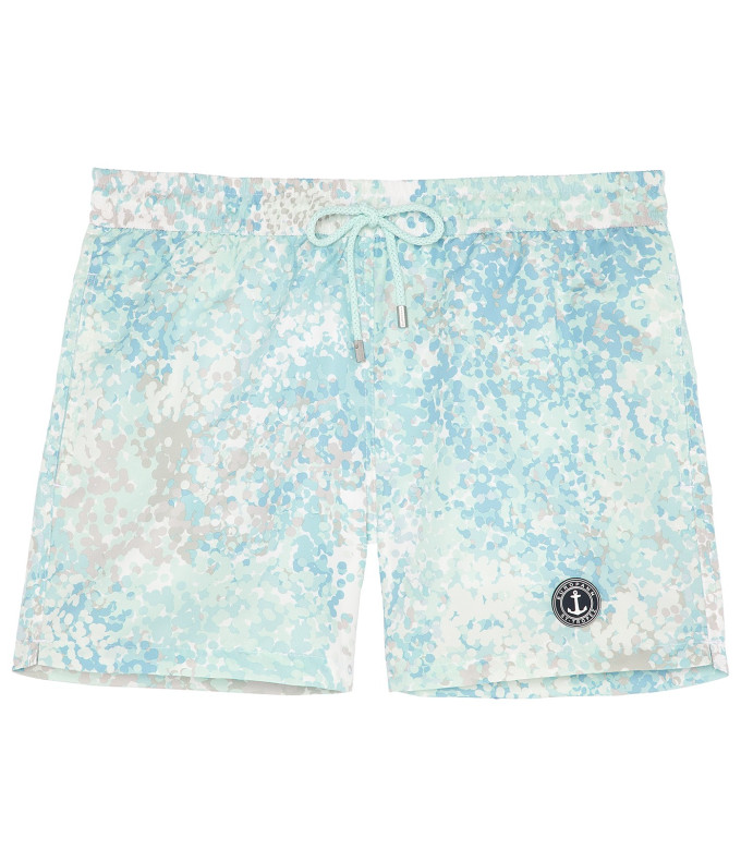 ESTEBAN - Short de bain imprimé original aqua junior