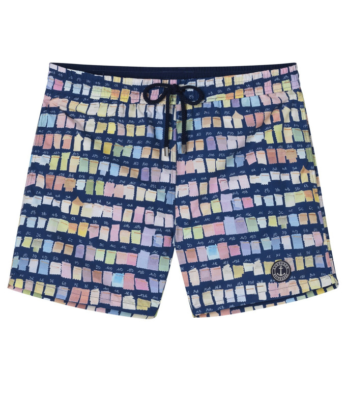 BORNEO JUNIOR - Pantalón corto de baño con estampado Pantone, Azul marino