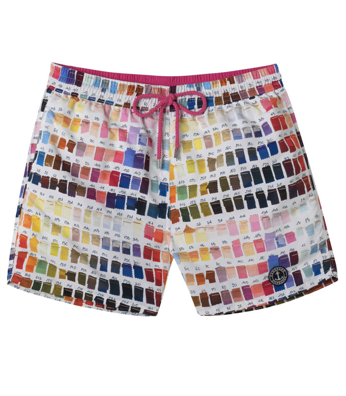 BORNEO JUNIOR - Pantone printed swim shorts, multi