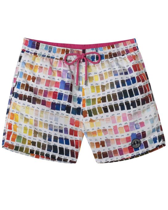 BORNEO JUNIOR - Pantone printed swim shorts, multi