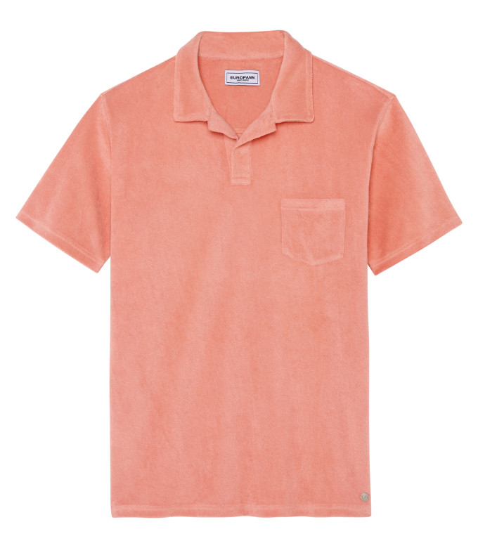 MITCH - Polo éponge corail