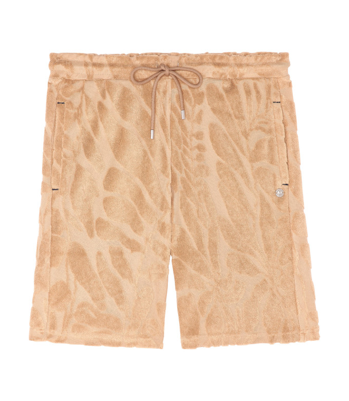 DAN - Short jacquard éponge fantaisie crème