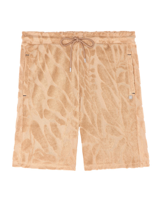 DAN - Short jacquard éponge fantaisie crème