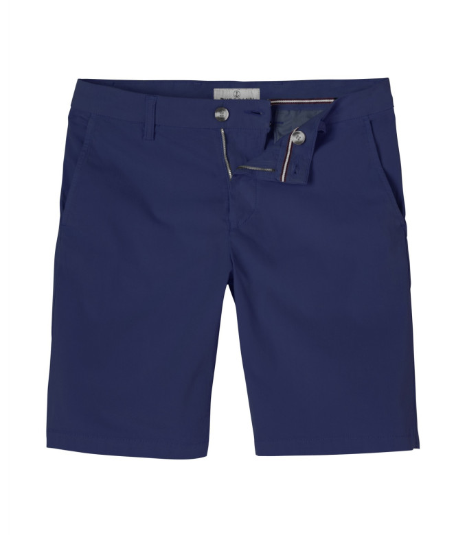 TEXAS - Bermuda chino uni slimfit navy