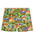 COME - Pantalones cortos de baño con estampado de jardines de Village St Tropez