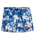 POE - Royal blue paint spots print swimshorts