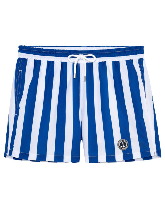 CALIFORNIA - Shorts de banho com estampa de listras largas tamanho king size