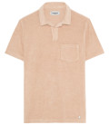 MITCH - Polo Frottee creme