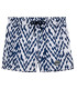 ISRA - Short de bain imprimé motif à chevrons marine