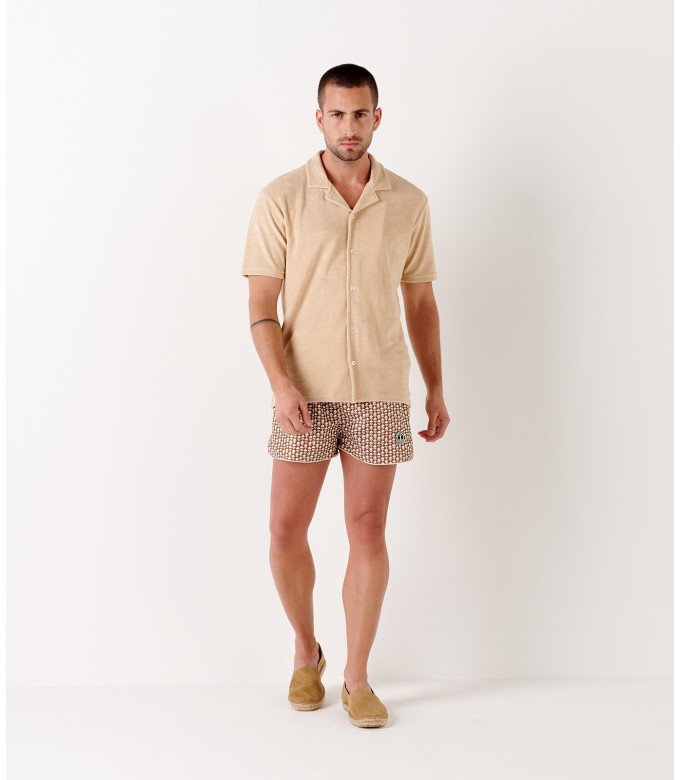 MIKA - Polo-Shirt aus Frottee in Creme