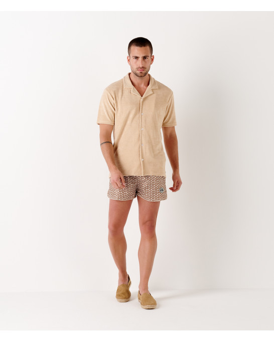 MIKA - Polo-Shirt aus Frottee in Creme