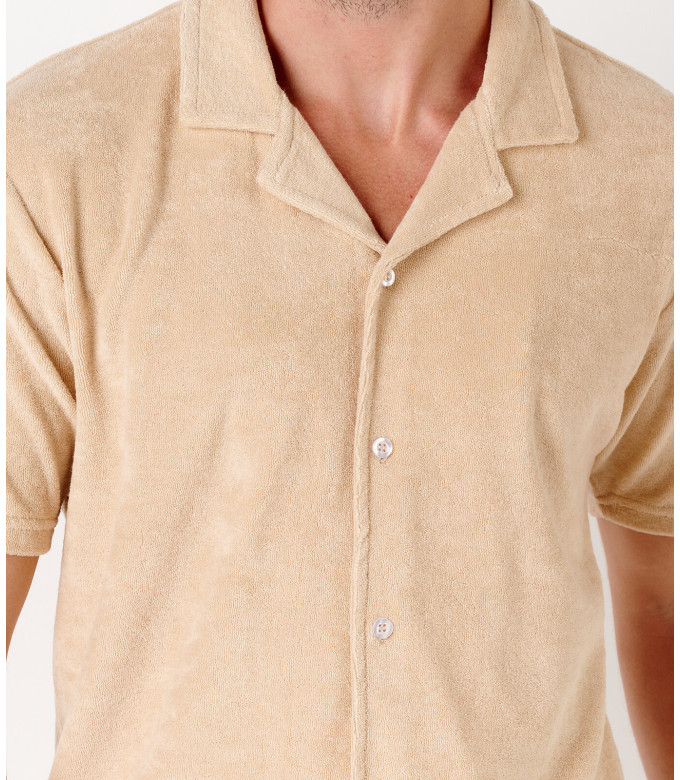 MIKA - Polo-Shirt aus Frottee in Creme