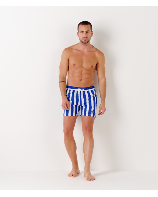 CALIFORNIA - Badeshorts mit breitem Streifenmuster royal