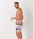 BORNEO- Short de bain imprimé pantone, rose